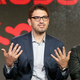 Sam Esmail (center) flanked by the stars of his hit show Mr. Robot. Image: Frederick M. Brown/Getty Images